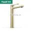 High Quality Brushed Gold Long Body Wash Faucet Basin Taps Single Lever Faucet