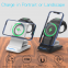 12V New magnetic 15W three-in-one wireless charger Multi-in-one mobile stand for fast wireless charging