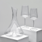 Luxury Popular Transparent Clear Vertical Ribbed Wine Glass Decanter For Wedding