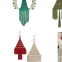 Xmas basket, tree collar glass and decors