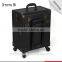 China OEM trolley makeup artist case with rolling wheels