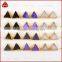 Natural 12mm triangle drusy druzy stone jewelry stud earrings