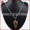 Fashion Jewelry 2016 Genuine Brown Agate Arrowhead Necklaces Agate Jasper beaded Necklace