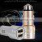 GOLF GF-C06 Dual USB Bullet Car Charger For Iphone6s/6/S7 2.1A/1A Metal Matt Quick Charging Smart Car Charger for iphone 6plus