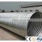 Hot dipped galvanized spiral steel pipe with corrugated