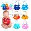 Large Baby Bibs Custom Made Logo Baby Bib Soft Silicone Baby Saliva Towel