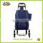 Hot selling vegetable 600D polyester foldable shopping trolley bag,customized shopping trolley bag with 2 wheels