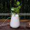 5.5*5.5*8.5cm White Ceramic Porcelain hanging flower pot with string                        
                                                Quality Choice