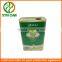 Food grade tall olive oil tin can, empty food tin can