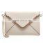 Fashion Leather Envelope Clutch with Drop-in Chain Shoulder Strap