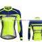 mens latest design fluo green cycling jersey uniforms