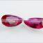 factory wholesale machine cut colored 3# ruby gem hot gemstone