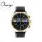 CHAXIGO 9904 3eyes Alloy wholesale Pu leather men watch with OEM