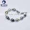2016 latest bracelet pearl beads women real black pearls jewelry sets for women clothing decoration
