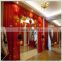 Shimmer backdrop curtain/fancy valance red stage curtain