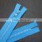 Factory Wholesale Blue Color Siders Closed End Rezin Zipper for Garment Accessories