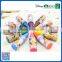 Cute 12 colors mini crayons into disc packaging