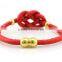 Fashion Jewelry Healthy Metal in Gold Plating Clasp Bracelet Women Snake Leather Bracelet