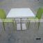 artificial stone solid surface table cafe table chair set
