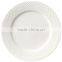 Super white emboss ceramic serving plate platter wedding plate