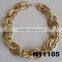 women 2 color zinc alloy chunky chain link chain necklace