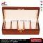 5-slot Wooden Mens Watch Box with Metal Lock Storage Organizer Collection