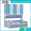Safe children loft bed with slide side protection bed for two children, college dorm loft beds
