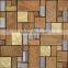 colorful square shape stainless mosaic,mosaic glass,crystal glass mosaic tile