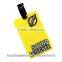 2016 promotional custom rubber pvc name card luggage tag for travel