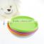 popular outdoor toy flying pet silicone colorful promotional foldable fan