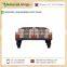 Cotton Plain Rug Material of Wooden Stool/Ottoman for Sale at Nominal Price