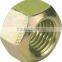 4.8 8.8 plain zinc white zinc blue yellow zinc HDG DIN934 hex nut