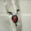 Garnet 925 Sterling Silver Handmade Jewelry, Tear Drop Red Garnet Gemstone Stackable Ring, Designer 925 Silver Handmade Jewelry