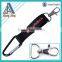Metal keychain silk screen printing lanyard carabiner hook with strap