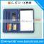 Promotional giveaways pu leather personalized portfolio with calculator