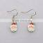 Christmas fashion cute metal gold plated tree shape chirstmas earrings