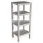 3 Tier hot sale MDF corner collection rack wooden towel shelf