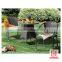 High quality China outdoor furniture PE rattan dining table and chair set for garden