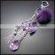 Factory Price Customized Big 3D Crystal Tear Shape Charm Keychain