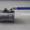 Stainless Steel 1PC Ball Valves with NPT Thread Full Port Valve