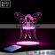 custom illusion kids 3d night light with 7colors table lamp gifts stars