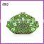 single green bling bling crown rhinestone woman clutch bag fashion handbag purses evening bag wedding bags (8753A-G)