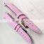 Pink Color Activity Pin Canvas Leather Watch Strap