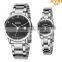 Stainless steel quartz watch with calendar