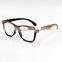 Double Color Layers Maple Wood Prescription Optical Frame Cut Design