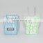 Shiny LED Light USB Wall Charger with Crack Texture