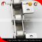SUS C2042 pitch 25.40 food line machine parts large roller conveyor chains with attachments