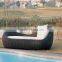 Economy Swimming Pool Lounge Sun Bed Round Rattan