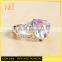 Jingli Jewelry Factory Direct Delicate Silver Ring With Purple Stone (YJ-477)