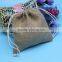 Fancy drawstring burlap bag for halloween gift